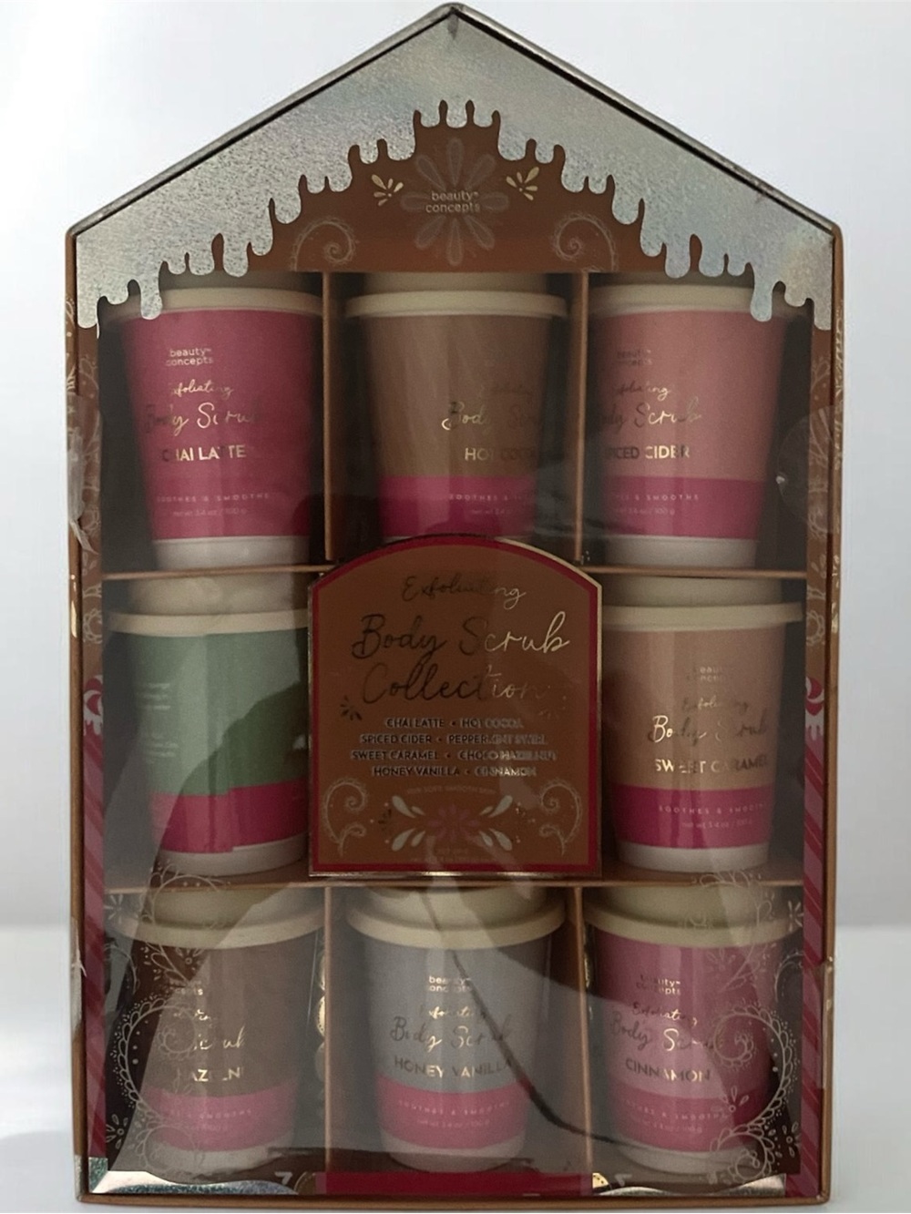 Beauty Concepts Pink & Gold Exfoliating Body Scrub Set